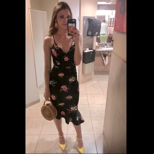 Floral Cowl Neck Slip Dress